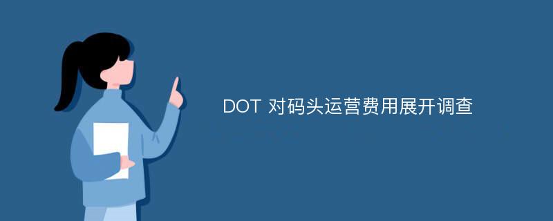 DOT 对码头运营费用展开调查