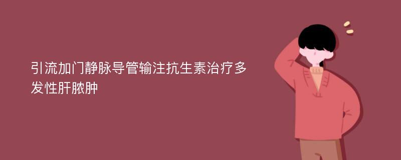 引流加门静脉导管输注抗生素治疗多发性肝脓肿